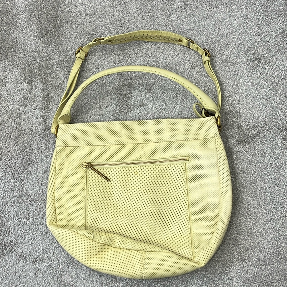 New Elliott Lucca Nordstrom Yellow Pastel Perforated Shoulder Bag